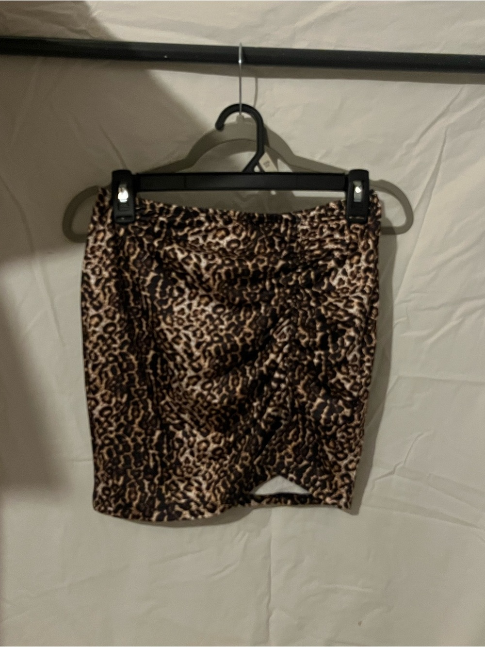 SHEIN Leopard Print Mini Skirt in Brown and Black